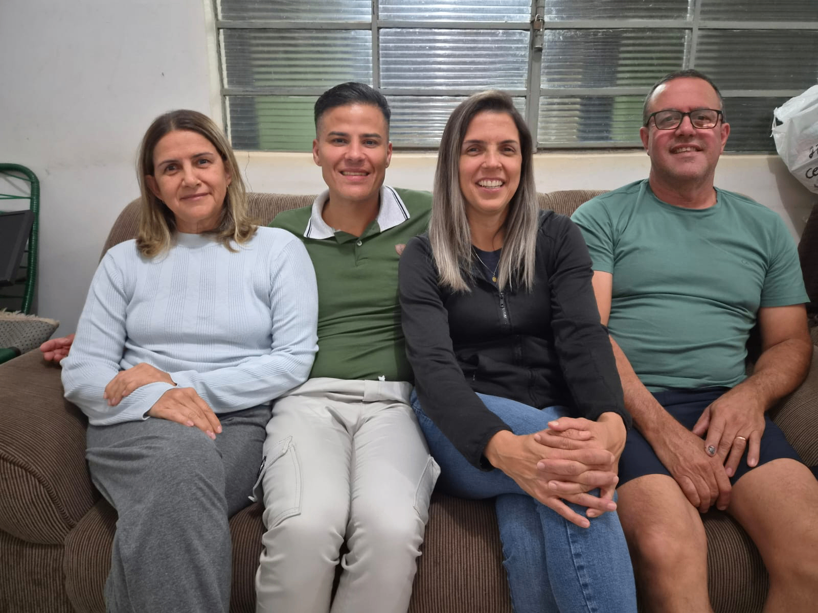 César com sua família
